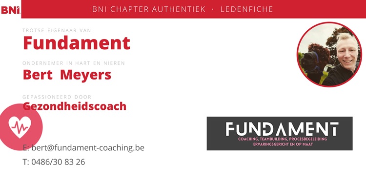Bert van Fundament Coaching